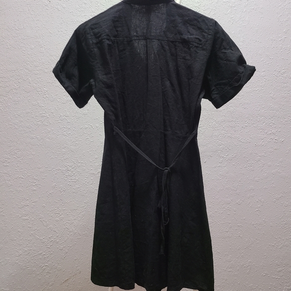 Black Button Down Dress from Korea - Picture 2 of 3